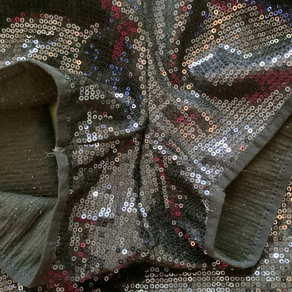 Black Sequin Shorts - Picture 5 of 5